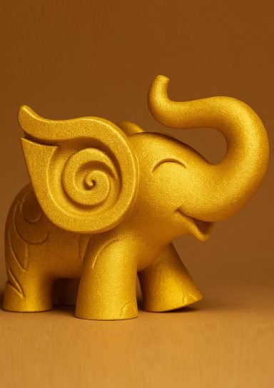 Estátua Elefante Feliz