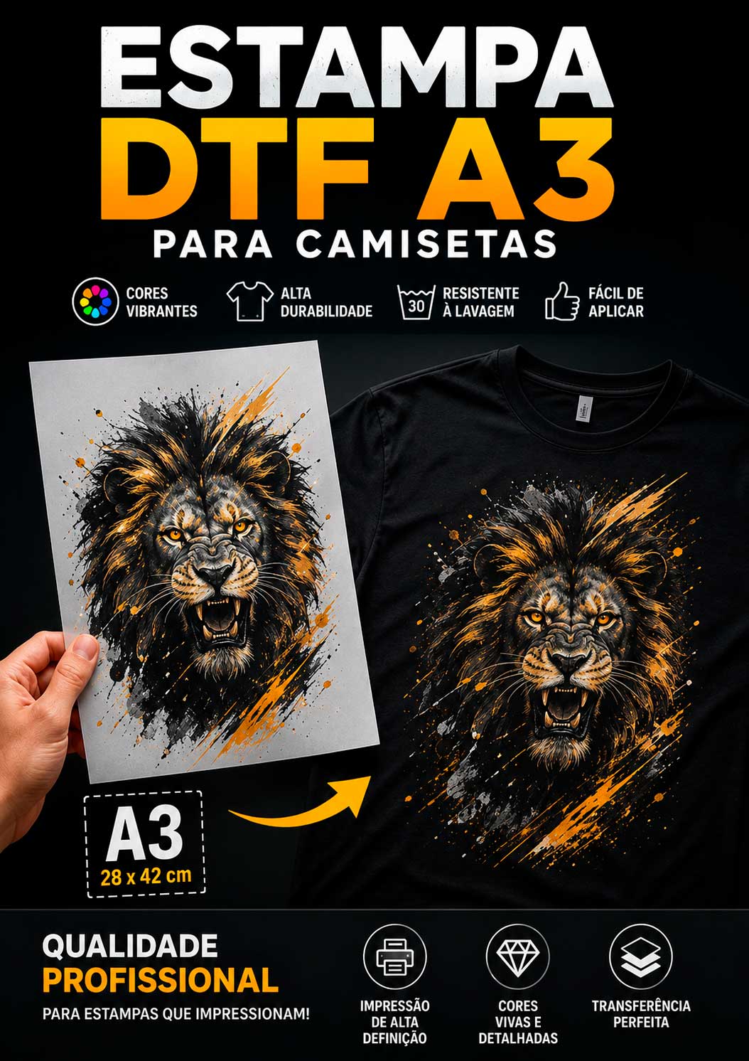Estampa DTF A3