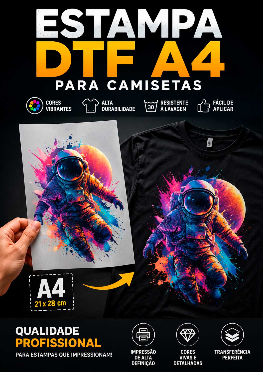 Estampa DTF A4