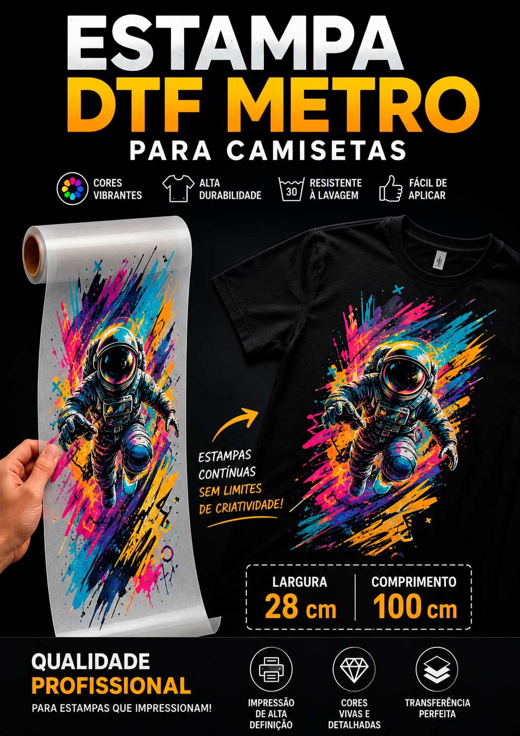 Estampa DTF por metro