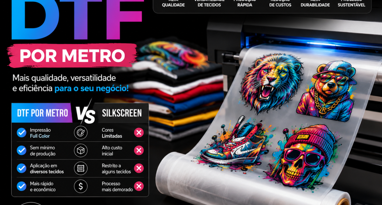 Impressão DTF por Metro